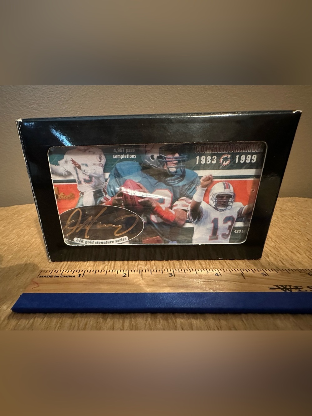 Authentic Images 1983-1999 Dan Marino Commemorative 24k Gold Signature Card Set